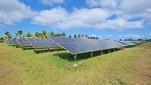 Photovoltaic power station near Alofi South