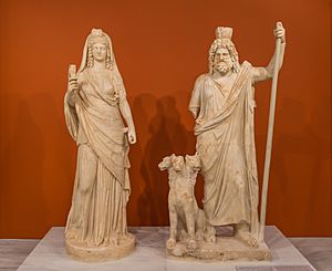 Pluto Serapis and Persephone Isis Heraklion museum