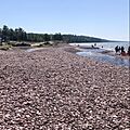 Rhyolite beach on Lake Superior