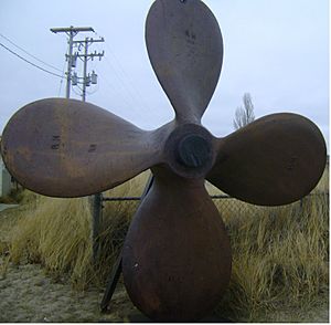 Rusty screw propeller