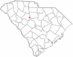 Location of Pomaria, South Carolina