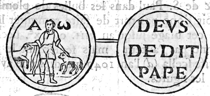 SCeau Deusdedit pape 17108