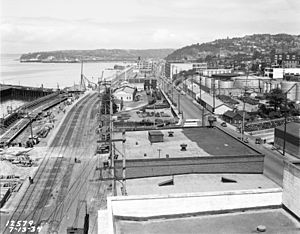 Seattle - Railroad Avenue, 1934 (46424094792) (border cropped)