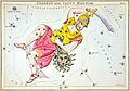 Constellation drawing of Perseus 