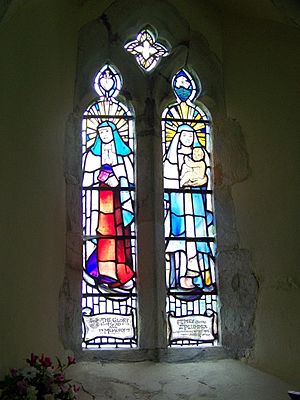 Stained glass window, St Leonard's Church, Hartley Mauditt - geograph.org.uk - 1344074