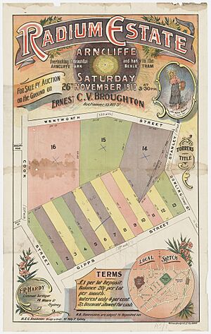 Subdivision Plan Arncliffe, 1910