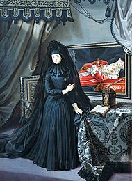 The Dowager Electress Palatine in mourning