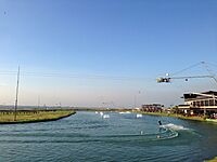 The wake park at Nuvali in Laguna