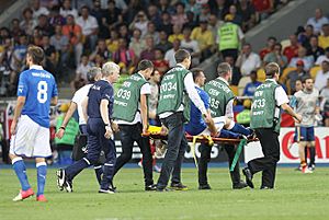 Thiago Motta injury Euro 2012 final