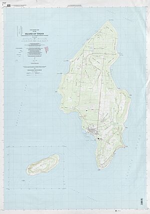 Tinian CNMI 1999 topographic map USGS
