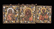 Triptych with Virgin and Child and St Nicholas (CBL WX 23)