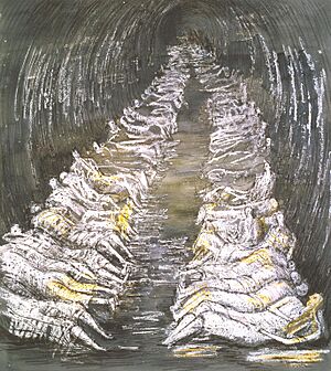 Tube Shelter Perspective by Henry Morre, 1941, (Tate N05709)