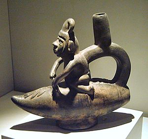 Vasija chimú caballito de totora (M. América 10788) 01