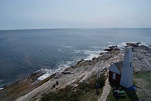 View of Muscongus Bay from Pemaquid Point Lighthouse, Bristol, Maine - 20130917-02