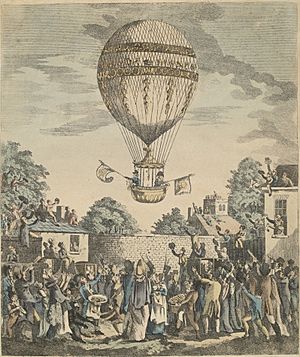 View of the Balloon of Mr Sadler