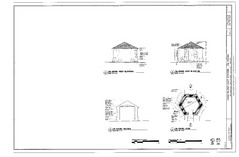 West and East Elevation, Section, and Plan - Cana island Light Station, Oil House, Cana Island Road, Baileys Harbor, Door County, WI HABS WI-376-B (sheet 1 of 1)