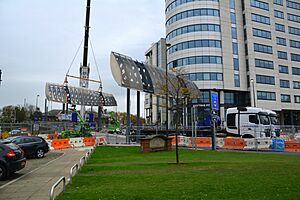 Wind Baffles, Water Lane, Leeds (37745389046)