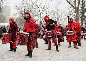 Winterlude Drummers Ottawa