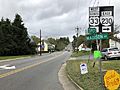 2018-10-10 15 37 46 View west along U.S. Route 33 Business (Old Spotswood Trail) at Virginia State Route 230 (Madison Road) in Stanardsville, Greene County, Virginia