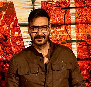 Ajay Devgn at the trailer launch of Raid 2.jpg