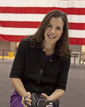 Alexandra Pelosi filming on location, 2013 (cropped).jpg