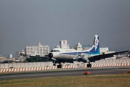 All Nippon Airways NAMC YS-11 (JA8743) in 1983 livery