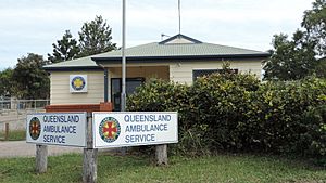 Ambulance station, Raglan Street, Mount Larcom, 2014