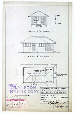 Architectural plan of Joskeleigh State School, Proposed Verandah, 19 September 1928
