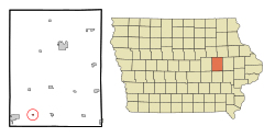 Location of Luzerne, Iowa