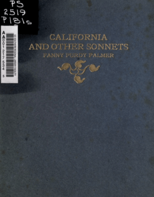 California and Other Sonnets, 1909
