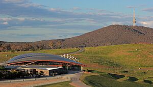 Canberra National Arboretum with Telstra Tower, Canberra ACT