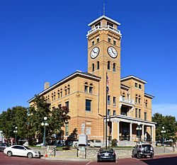 Centerpiece of the Harrisonville Courthouse Square Historic District