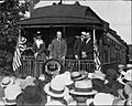 Charles E Hughes campaigning in Winona MN 1916