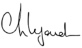 Christine Lagarde Signature