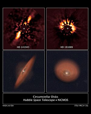 Circumstellar Disks HD 141943 and HD 191089