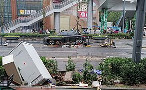 Damaged Songshan Road in Zhengzhou after Floods.jpg