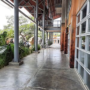 Entrance area to the Escuela Municipal de Artes Integradas, Santa Ana, Costa Rica
