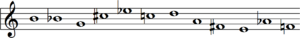 Example tone row