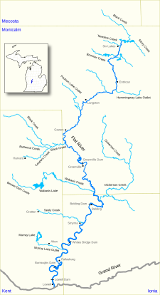 Flat River Map US MI