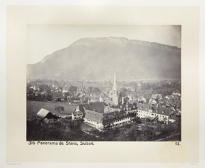 Fotografi av staden Stans i Schweiz - Hallwylska museet - 103185