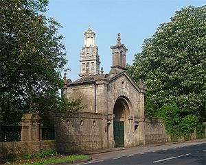 Gateway and Beckfords Tower near Lansdown (geograph 3831784)