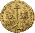 INC-3041-r Номисма стамена. Никифор II Фока, Василий II, Константин VIII. Ок. 963—969 гг. (реверс)