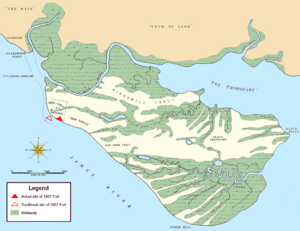 Jamestown Island (1958 base map)