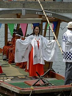 Japan oita hita river opening festival