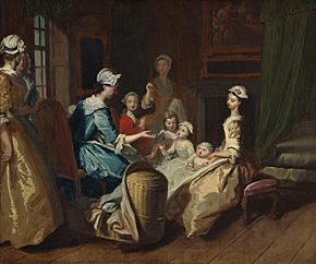 Joseph Highmore (1692-1780) - Pamela Tells a Nursery Tale - M.Add.9 - Fitzwilliam Museum