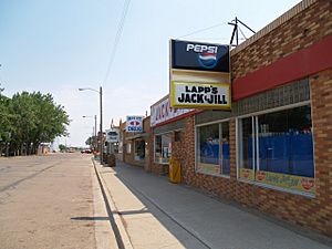 Storefronts in Hebron, North Dakota