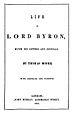 Life of Lord Byron by Moore
