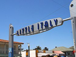The Little Italy sign