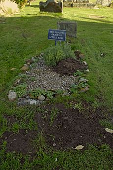 Little Nell's grave in St Bartholomew's churchyard, Tong, Shropshire