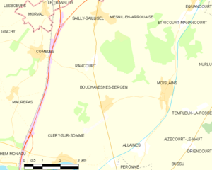 Map commune FR insee code 80115